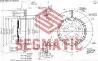 Диск Тор. Зад. Bmw F30/F31/F34 2.0/2.8/1.8D/2.0D 11- 300X20 SEGMATIC арт. SBD30093236