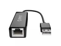 Сетевой адаптер ORICO UTJ-U2-BK, USB 2.0 на RJ-45, Черный ORICO-UTJ-U2-BK