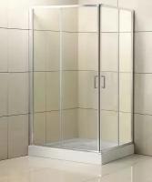 Душевой уголок BelBagno Uno 90x70 UNO-195-AH-2-90/70-C-Cr стекло прозрачное, профиль хром, без поддона