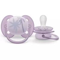 Соска-пустышка силиконовая Philips Avent ultra soft SCF092/03 с футляром для хранения и стерилизации, 0-6 мес, 1 шт