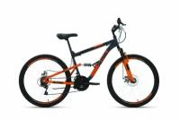 Велосипед Altair MTB FS 26 2.0 disc серый, оранжевый 26 " 18.0 " 2021 года