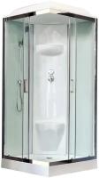 Душевая кабина 80x80x217 см Royal Bath RB80HP6-WT-CH прозрачное