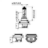 PHILIPS 12362LLECOC1 Лампа H11 12362 LongLife Ecovision 12V 55W (Картонная упаковка 1 шт.)