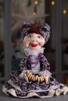 Авторская кукла "Фрося на чайник" ручной работы, текстильная, интерьерная