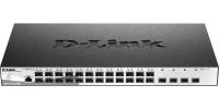 Коммутатор D-Link DGS-1210-28XS/ME/B2A (L2) 4x10Гбит/с 24SFP управляемый