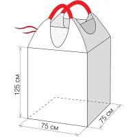 Биг Бэг 2-х стропный, 75x125 см., верх-юбка, дно глухое