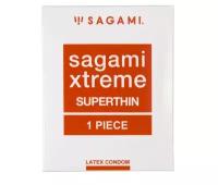 Ультратонкий презерватив Sagami Xtreme Superthin - 1 шт. (прозрачный)