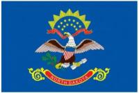Флаг штата Северная Дакота (США) 90х135 см