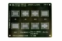 Трафарет BGA IC Mijing T-0,12mm iPh-6 для iPad 2/3/4/6/mini/mini2/mini3/mini4/A12