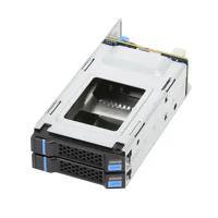 U.2-inch hard disk module: Gooxi barebone system rear 2.5-inch NVMe hard disk module, supports 2 2.5