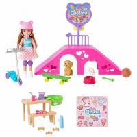 Игровой набор с куклой Barbie Chelsea Skate Park Playset