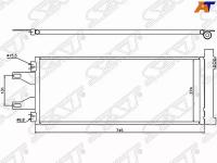 Радиатор кондиционера для Фиат Дукато 250 2006-2014 год выпуска (Fiat Ducato 250) SAT ST-PG10-394-0