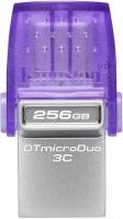 USB flash накопитель KINGSTON DataTraveler microDuo 3C 256ГБ, USB3.0, фиолетовый (DTDUO3CG3/256GB)