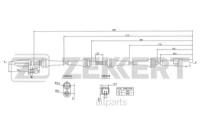 ZEKKERT SE-6041 Датчик ABS передн. Citroen C5 II III 08- C6 05-