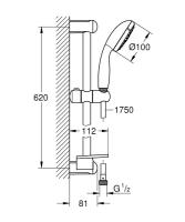 Душевой гарнитур Grohe Tempesta 27927001