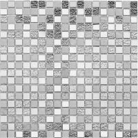 Стеклянная мозаика StarMosaic Metal серебро 30x30 см