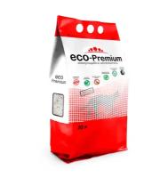 Наполнитель ECO Premium GREEN комкующийся древесный сосна 7,6кг 20 л