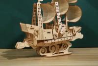LG807 3D деревянный конструктор Robotime Океанский парусник