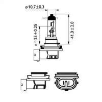 PHILIPS 12362LLECOC1 12362LLECOC1_лампа! (H11) 12V 55W PGJ19-2 увелич. срок службы LongerLifeEcoVision