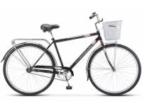 STELS Велосипед Стелс Navigator 300 Gent/300C+ корзина (рама 20", оливковый )