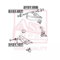 Подвеска, рычаг независимой подвески колеса, ASVA 0101-007 (1 шт.)