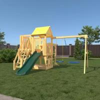 Детская деревянная игровая площадка CustWood Junior J5 безопасный и комфортный игровой спортивный комплекс площадка для дачи и улицы
