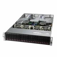 SuperMicro Платформа системного блока SuperMicro SYS-220U-TNR 2U, 2xLGA4189 (up to 270W), iC621A (X12DPU), 32xDDR4, 24x2.5 SAS/SATA (22xNVME Gen4 (opt)), 1x PCIE 4.0x16 (75W), 4x PCIE 4.0x8 LP (25W), 1x PCIE 4.0x8 internal LP, OOB, 2x1600W SYS-220U-TNR