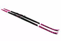 Лыжи 180см VUOKATTI степ с креп.NNN Snowmatic Black/Magenta