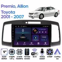 Штатная магнитола Wide Media Toyota Premio/Allion 2001 - 2007 / Android 9, 9 дюймов, WiFi, 2/32GB, 4 ядра