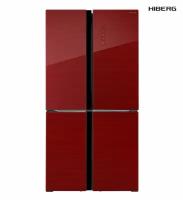 Холодильник French Door 183х91,1 см Hiberg RFQ-500DX NFGR красный
