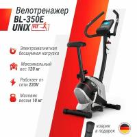 Велотренажер электромагнитный UNIX Fit BL-350E для дома / вертикальный / коврик В подарок / до 120 кг / маховик 10 кг / 21 программа / гарантия 2 года UNIXFIT