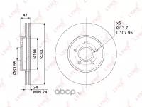 Диск тормозной передний FORD Mondeo III 00-07 / JAGUAR X-Type I 01-09 LYNXauto BN-1025