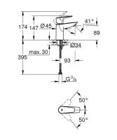 Смеситель Grohe BauEdge 23330001 для раковины