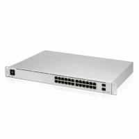 Ubiquiti Коммутатор Ubiquiti UniFi Switch 24 PRO |USW-Pro-24| коммутатор в стойку, 24х 1G RJ45, 2х 10G SFP+ {2} (070623) USW-Pro-24