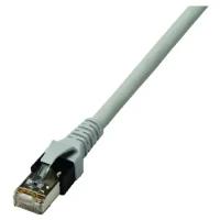 Патч-кабель безгалогенный серый PPK6A Cat6A-ISO 4P26 S/FTP 2xRJ45 0,5м 05300568 – PROTEC.net – 4016705305681