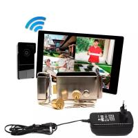 Цветной Wi-Fi домофон TUYA с замком - Sky Net 1000 (1+0+AX042) (E2030EU): HD экран 10 дюймов, 3MP вызывная видеопанель и замок электромеханический
