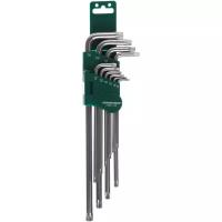 Комплект угловых ключей с центрированным штифтом EXTRA LONG TORX Jonnesway H08S110S