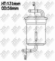 Фильтр топливный JS Asakashi FS9087