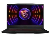 Ноутбук MSI Thin GF63 12UC-1047XRU 9S7-16R821-1047 (15.6", Core i5 12450H, 8 ГБ/ SSD 256 ГБ, GeForce® RTX 3050 для ноутбуков) Черный