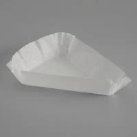 Форма для выпечки белая, форма треугольник, 10.2 x 10.2 x 7.5 x 2.5 см, 500 шт