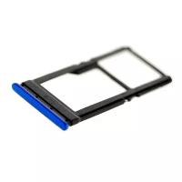 Слот SIM/ microSD-карт для Xiaomi POCO X3 NFC/ POCO X3 Pro синий