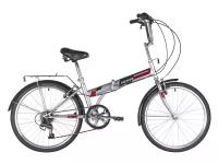 NOVATRACK Велосипед Novatrack TG 24" 6ск V-brake (фиолетовый, 24NFTG6SV.VL20)