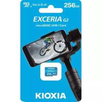 Карта памяти Kioxia microSDXC 256Gb Exceria G2 UHS-I U3 A1 (100/50 Mb/s)