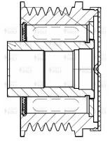 Шкив с обгонной муфтой генератора Hyundai Solaris (10-)/Kia Rio (10-) 1.4i/1.6i STARTVOLT SGP 08L9