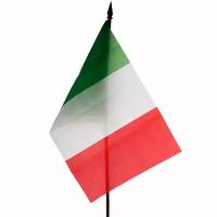 Подарки Настольный флаг Италии (22 х 14 см)