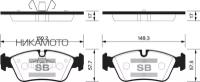 SANGSIN BRAKE SP2160 Колодки тормозные BMW E81/E87/E90 1.6-2.0 04- передние