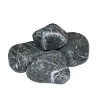 Камень Жадеит черный шлифованный 10кг средний