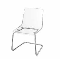 TOBIAS стул, прозрачный/хром