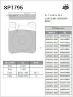 SANGSIN BRAKE SP1795 Колодки тормозные дисковые