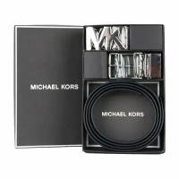 Подарочный мужской набор Michael Kors (ремень двусторонний, две пряжки)